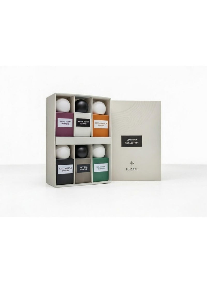 Ibraq Diamond Collection Luxury Home Fragrance Gift Set – 6 Premium Artisanal Interior Scents - Image 1